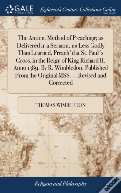Capa do artigo The Antient Method Of Preaching; As Deli