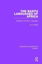 The Bantu Languages Of Africa - Preview