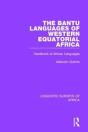 The Bantu Languages Of Western Equatorial Africa - Preview
