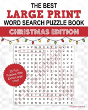The Best Large Print Christmas Word Search Puzzle Book - Preview