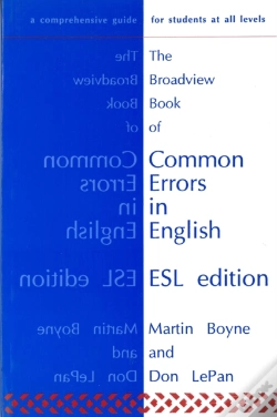 Capa do artigo The Broadview Book Of Common Errors In English  Esl Edition