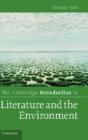 The Cambridge Introduction To Literature And The Environment - Preview