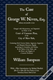 Capa do artigo The Case Of George W. Niven, Esq.