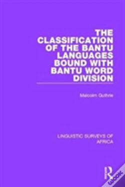 Capa do artigo The Classification Of The Bantu Languages Bound With Bantu Word Division