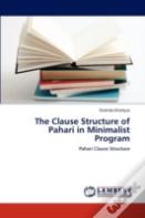 The Clause Structure Of Pahari In Minimalist Program
