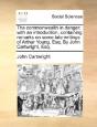 The Commonwealth In Danger; With An Intr - Preview