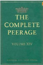 The Complete Peerage: Volume Xiv - Preview