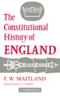 The Constitutional History Of England - Preview