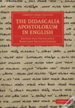 Capa do artigo The Didascalia Apostolorum In English