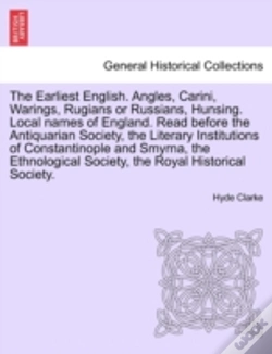 Capa do artigo The Earliest English. Angles, Carini, Wa