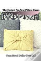 The Easiest No-Sew Pillow Cases