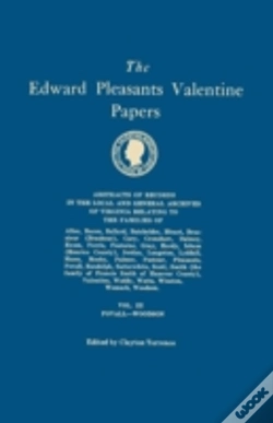 Capa do artigo The Edward Pleasants Valentine Papers. A