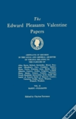 Capa do artigo The Edward Pleasants Valentine Papers. A
