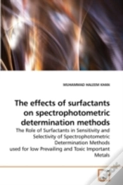Capa do artigo The Effects Of Surfactants On Spectropho