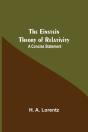 The Einstein Theory Of Relativity: A Con - Preview