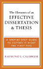 The Elements Of An Effective Dissertation And Thesis - Preview
