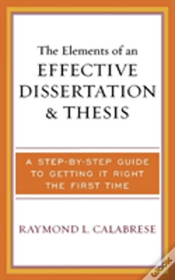 Capa do artigo The Elements Of An Effective Dissertation And Thesis