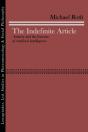 The Indefinite Article: Anxiety And The - Preview