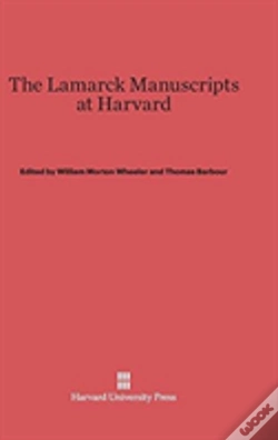 Capa do artigo The Lamarck Manuscripts At Harvard