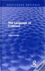 Capa do artigo The Language Of Criticism (Routledge Revivals)
