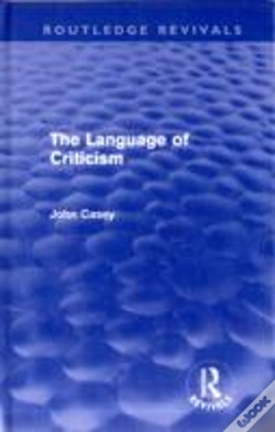 Capa do artigo The Language Of Criticism (Routledge Revivals)