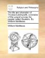 The Life And Character Of Thomas Letchwo - Preview