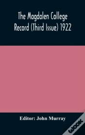 Capa do artigo The Magdalen College Record  Third Issue