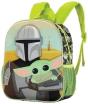The Mandalorian Eyes Mochila 3D Pequena, Azul - Preview