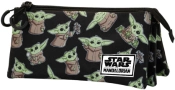 Capa do artigo The Mandalorian Grogu Estojo Triplo FAN, Cinza