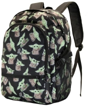 Capa do artigo The Mandalorian Grogu Mochila Fight HS FAN, Cinza