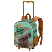 Capa do artigo The Mandalorian Say Hi Mochila 3D com Rodas Pequena, Verde