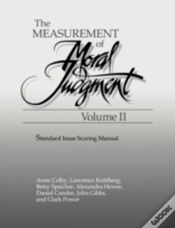 Capa do artigo The Measurement Of Moral Judgement: Volume 2, Standard Issue Scoring Manual