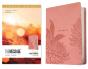 The Message Deluxe Gift Bible, Large Print (Leather-Look, Dusty Pink Floral) - Preview