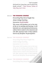 Capa do artigo The Missing Course