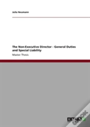 Capa do artigo The Non-Executive Director - General Duties And Special Liability