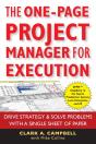 The One-Page Project Manager For Execution - Preview