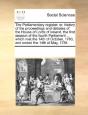 The Parliamentary Register: Or, History - Preview