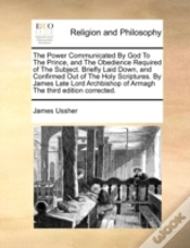 Capa do artigo The Power Communicated By God To The Pri