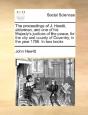 The Proceedings Of J. Hewitt, Alderman, - Preview