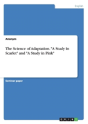 The Science Of Adaptation. A Study In Scarlet And A Study In Pink - Preview