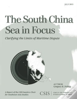 Capa do artigo The South China Sea In Focus