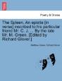 The Spleen. An Epistle (In Verse) Inscri - Preview