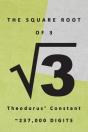 The Square Root Of 3 √3 Theodorus' Constant 237,000 Digits - Preview