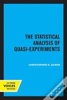 The Statistical Analysis Of Quasi-Experiments