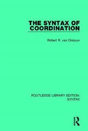 The Syntax Of Coordination - Preview