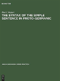 The Syntax Of The Simple Sentence In Proto-Germanic - Preview