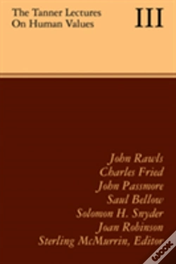 Capa do artigo The Tanner Lectures On Human Values: Volume 3, 1982