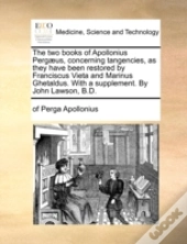 The Two Books Of Apollonius Perg Us, Con