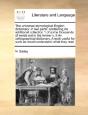 The Universal Etymological English Dictionary - Preview