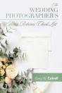 The Wedding Photographer'S Altar Returns Check-List - Preview